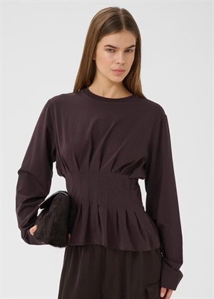 Inez ls bluse Ganache Gestuz 